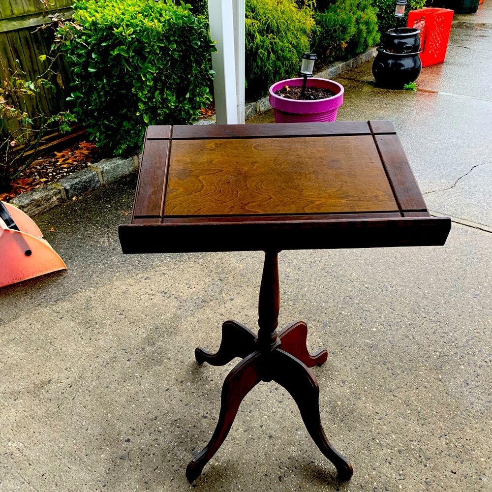 Wood music stand or can be used to display your favorite bible or book